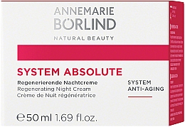 Regenerierende Anti-Falten Nachtcreme mit Grünalgenextrakt - Annemarie Borlind System Absolute Regenerating Night Cream — Bild N1