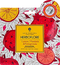 Gesichtsmaske mit Zitrone, Granatapfel und Mandarine - Levitasion Herboflore Lemon, Mandarin & Pomergranat — Bild N1