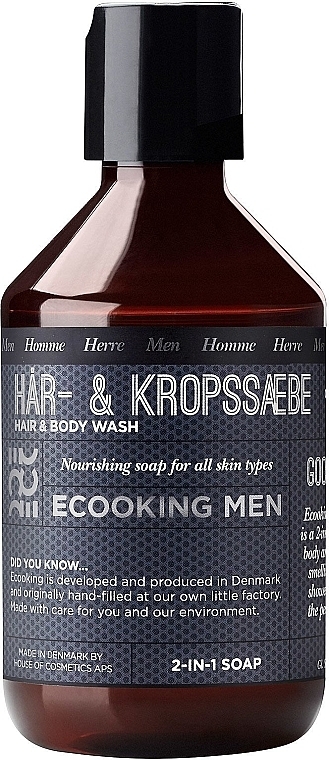 2in1 Duschgel und Haarshampoo für Männer - Ecooking Men Hair & Body Wash — Bild N1
