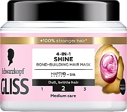 Düfte, Parfümerie und Kosmetik 4in1 Haarmaske - Gliss Kur 4-In-1 Shine Bond-Building Hair Mask 
