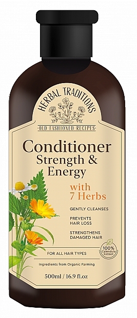 Stärkende und stimulierende Haarspülung mit 7 Kräutern - Herbal Traditions Strength & Energy Conditioner — Bild N1