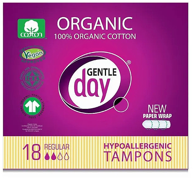 Hygienische Tampons 18 St. - Gentle Day Hypoallergenic Tampons Regular — Bild N1