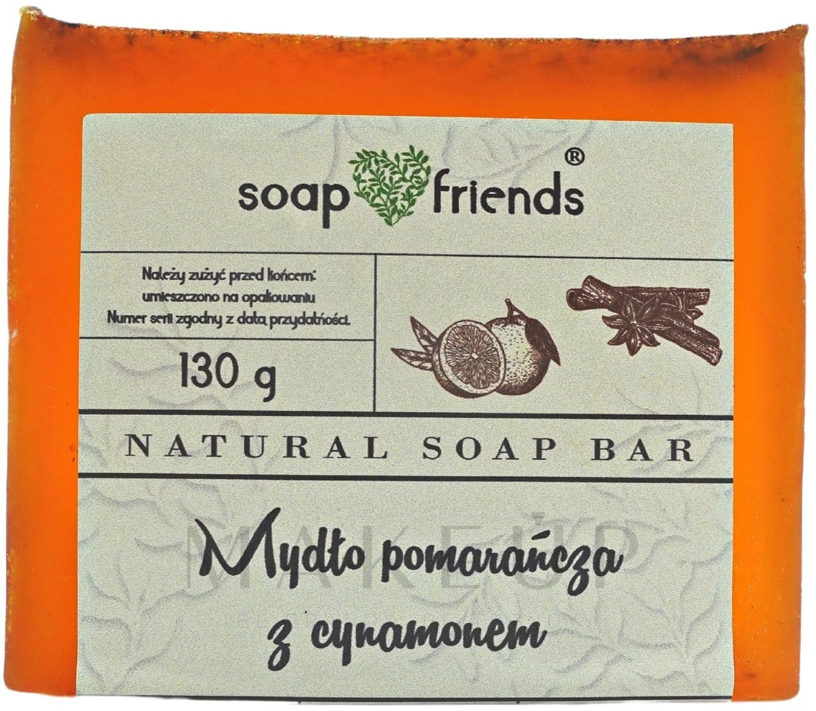 Glycerin-Seife für Hände und Körper mit Orange und Zimt - Soap&Friends  — Bild 130 g