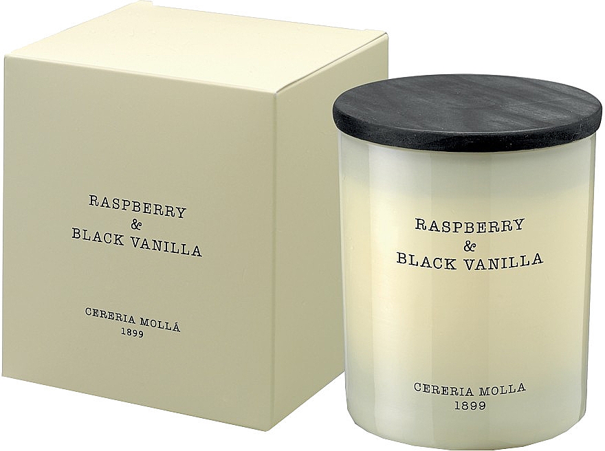 Cereria Molla Raspberry & Black Vanilla - Duftkerze Himbeere und schwarze Vanille — Bild N1
