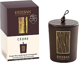 Düfte, Parfümerie und Kosmetik Esteban Cedre - Duftende Dekokerze