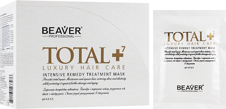 Verjüngende Maske für problematisches Haar - Beaver Professional Total7 Intensive Remedy Treatment Mask — Bild N1