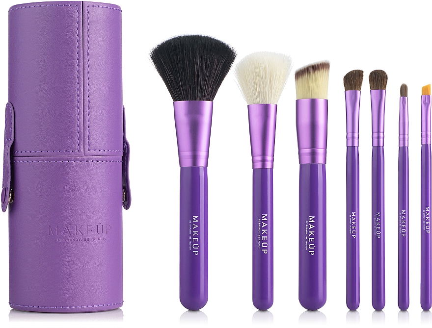 Make-up Pinselset 7-tlg. violett - MAKEUP — Bild N1