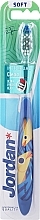 Weiche Zahnbürste dunkelblau mit Fisch - Jordan Individual Clean Soft — Bild N1
