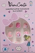 Selbstklebende Nägel für Kinder 975 Einhorn 12 St. - Deni Carte Tipsy Kids — Bild N1