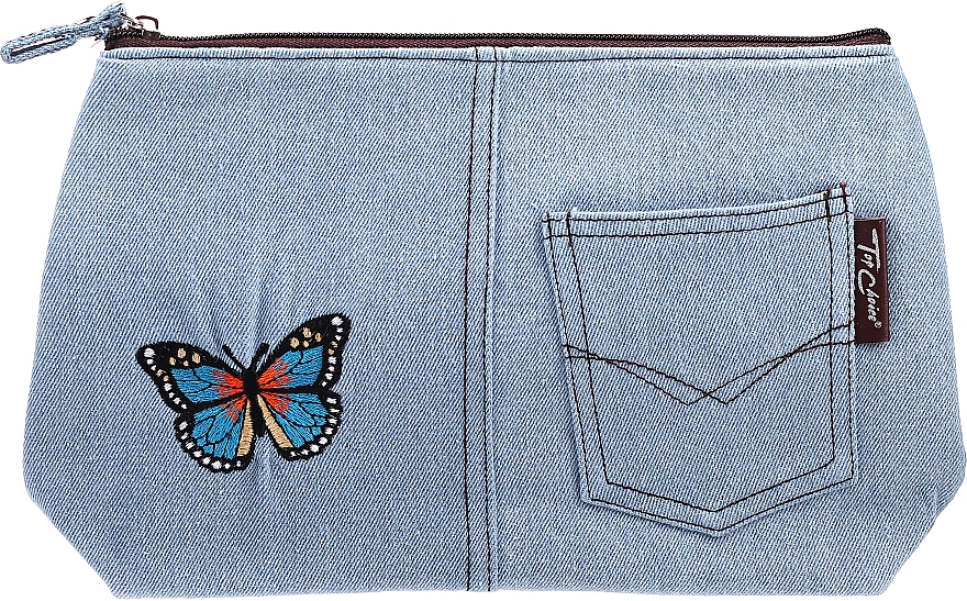 Kosmetiktasche Motifs 94767 blau mit Schmetterling - Top Choice — Bild N1