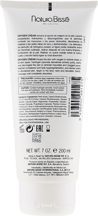 Revitalisierende und reinigende Gesichtscreme mit aktivem Sauerstoff - Natura Bisse Oxygen Cream — Bild N5