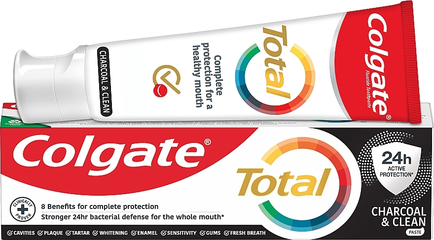 Antibakterielle Zahnpasta mit Aktivkohle - Colgate Total Charcoal & Clean — Bild N3