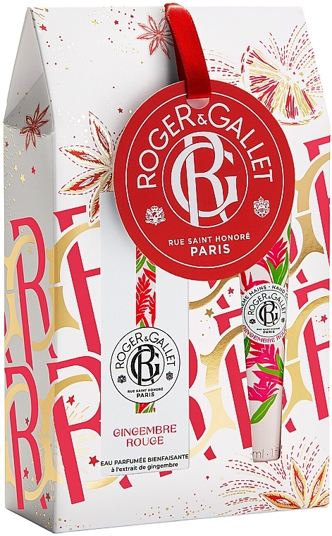 Roger & Gallet Gingembre Rouge Wellbeing Fragrant Water - Duftset (Gesichtswasser 30 ml + Creme 30 ml) — Bild N1