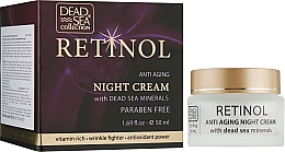 Düfte, Parfümerie und Kosmetik Anti-Aging-Nachtcreme mit Retinol und Mineralien aus dem Toten Meer - Dead Sea Collection Retinol Anti Aging Night Cream