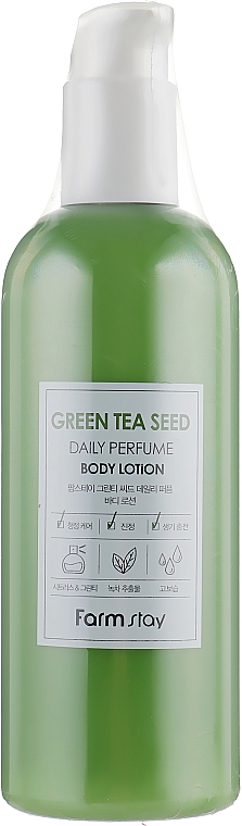 Parfümierte Körperlotion mit Grüntee-Extrakt - FarmStay Green Tea Seed Daily Perfume Body Lotion — Bild N1