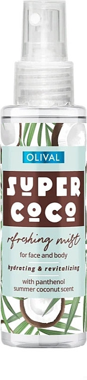Erfrischender Kokosnussnebel für Gesicht und Körper - Olival Super Coco Refreshing Mist For Face And Body  — Bild N1
