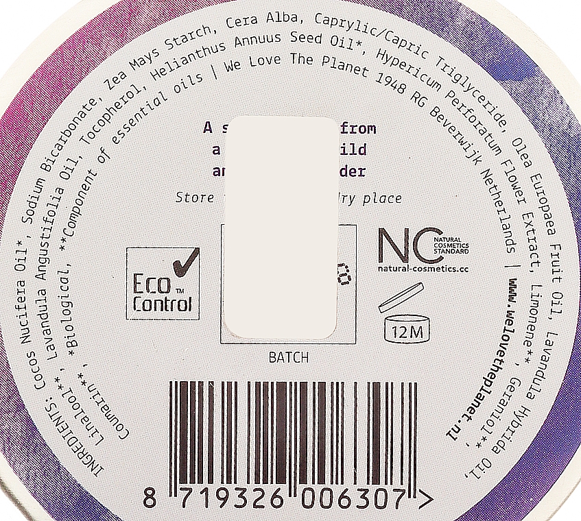 Natürliche Deo-Creme mit Lavendel - We Love The Planet Deodorant Lovely Lavender — Bild N2