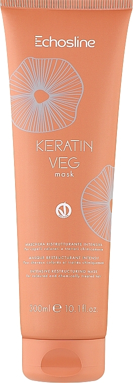 Maske für strapaziertes Haar - Echosline Keratin Veg Mask — Bild N1