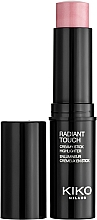 Highlighter-Stick mit strahlendem Finish - Kiko Milano Radiant Touch Creamy Stick Highlighter — Bild N1