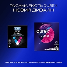 Latexkondome mit Silikongleitmittel 3 St. - Durex Dual Extase — Bild N4