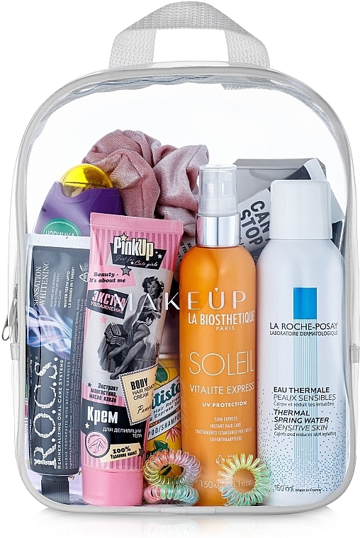 Kosmetiktasche weiß Beauty Bag - MAKEUP (ohne Inhalt)  — Foto N2