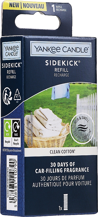 Auto-Lufterfrischer Clean Cotton - Yankee Candle Clean Cotton Refill (Refill) — Bild N1