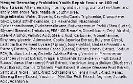 Regenerierende Gesichtsemulsion mit Probiotika - Neogen Probiotics Youth Repair Emulsion — Bild N3