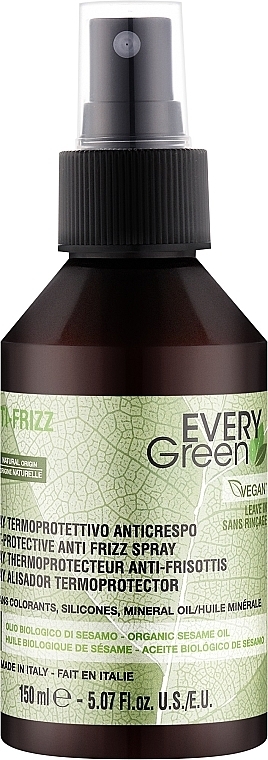 Feuchtigkeits- und Hitzeschutzspray - Every Green Anti-Frizz Heat-Protective Spray  — Bild N1