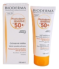 Sonnenschutzmilch für lichtempfindliche Haut SPF 50+ - Bioderma Photoderm Sensitive SPF50+ Lait Extreme — Bild N1