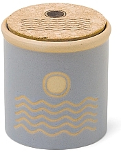 Duftkerze Wildleder blau - Paddywax Dune Ceramic Candle Blue Saltwater Suede — Bild N1