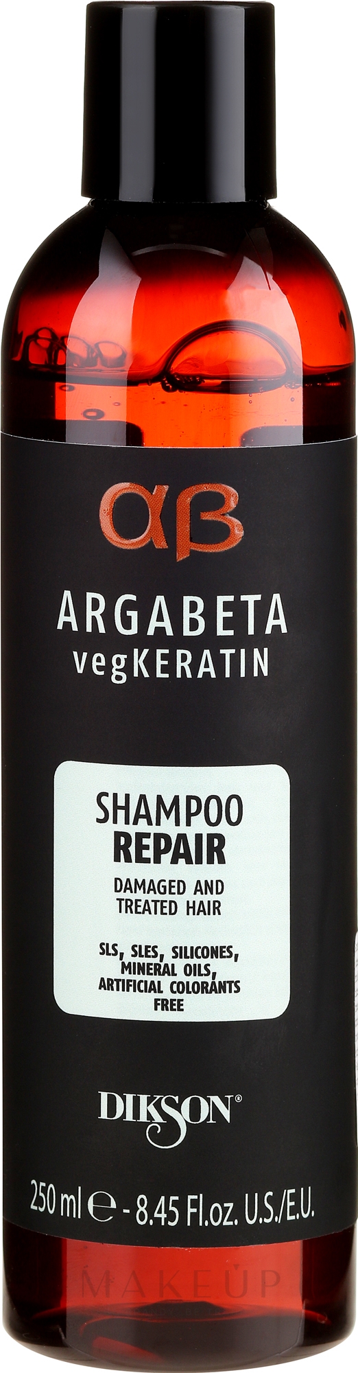 Regenerierendes Shampoo für geschädigtes Haar - Dikson Argabeta Repair Shampoo — Bild 250 ml