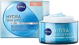 Düfte, Parfümerie und Kosmetik Feuchtigkeitsspendendes Gesichtscreme-Gel mit Hyaluronsäure - Nivea Hydra Skin Effect Power of Hydration Day Gel