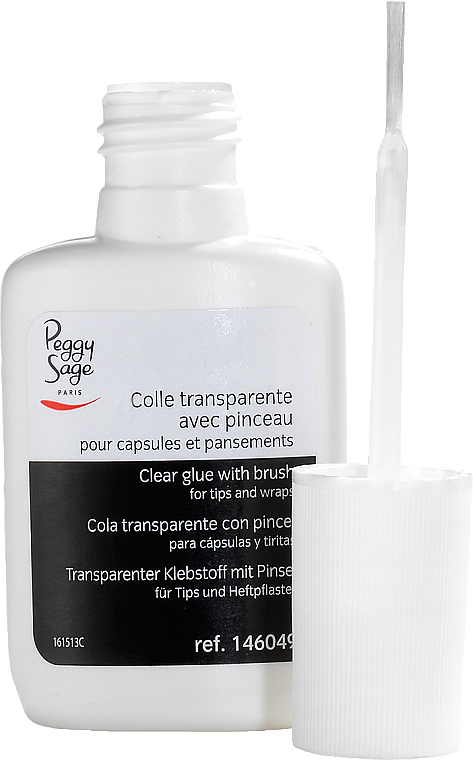 Transparenter Klebstoff mit Pinsel für Tips und Heftpflaster - Peggy Sage — Bild N1
