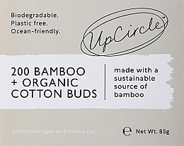 Düfte, Parfümerie und Kosmetik Bambus Wattestäbchen mit Baumwolle 200 St. - UpCircle