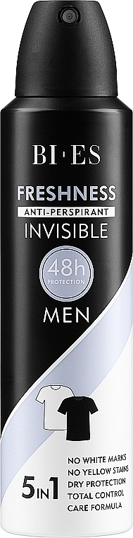 Deospray Antitranspirant - Bi-Es Men Freshness Anti-Perspirant Invisible — Bild N1