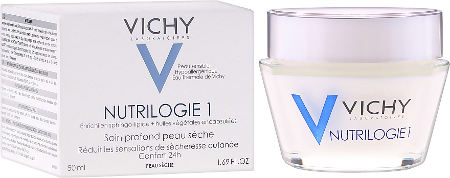 Intensiv pflegende Gesichtscreme für trockene Haut - Vichy Nutrilogie 1 Intensive cream for dry skin