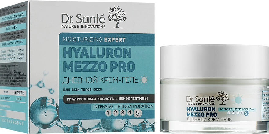 Tagescreme-Gel für das Gesicht - Dr. Sante Hyaluron Mezzo Pro Cream — Bild N2