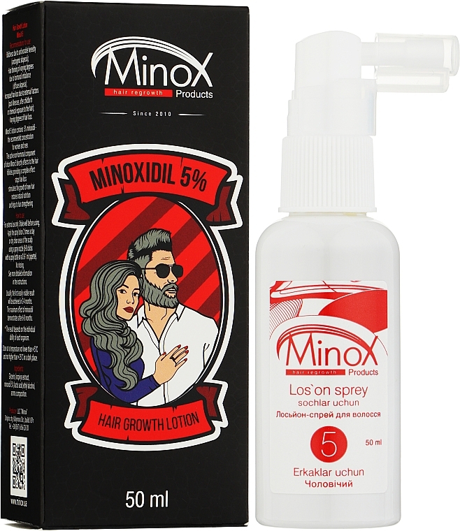 Lotion-Spray zum Haarwachstum - MinoX 5 Lotion-Spray For Hair Growth — Bild N1