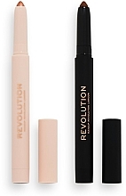 Make-up Set - Makeup Revolution Contour & Shadow Crayons (Konturenstift + Lidschattenstift 2x1,2g)  — Bild N2