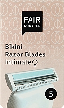Düfte, Parfümerie und Kosmetik Ersatzklingen für die Intimzone 5 St. - Fair Squared Bikini Razor Blades