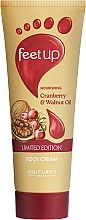 Pflegende Fußcreme mit Cranberry- und Walnussöl - Oriflame Feet Up Moisturising Cranberry And Walnut Oil Foot Cream Limited Edition  — Bild N1