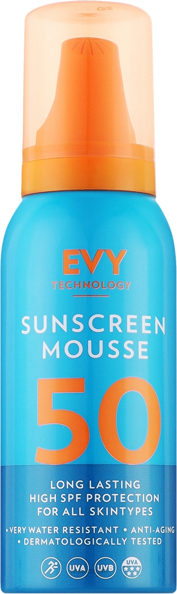 Sonnenschutzmousse - EVY Technology Sunscreen Mousse SPF50 — Bild 100 ml