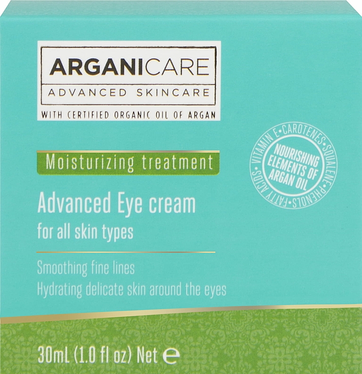 Glättende und feuchtigkeitsspendende Augencreme mit Arganöl und Sheabutter - Arganicare Shea Butter Advanced Eye Cream — Bild N2