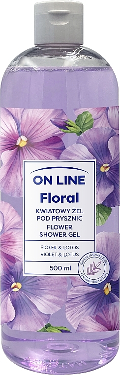 Duschgel Veilchen und Lotus - On Line Floral Flower Shower Gel Violet & Lotus — Bild N1