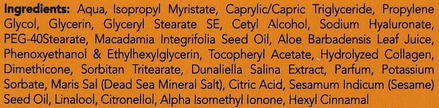 Anti-Falten-Nachtcreme Hyaluronsäure und Macadamia - Sea of Spa Bio Spa Hyaluronic Acid & Macadamia Oil Night Cream — Bild N3