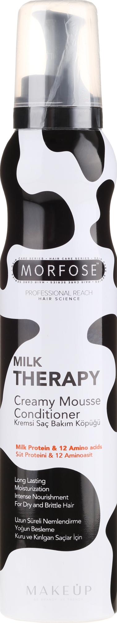 Haarmousse - Morfose Milk Therapy Mousse Conditioner — Bild 200 ml