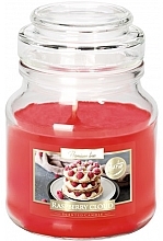 Premium-Duftkerze im Glas purpurrote Wolke - Bispol Premium Line Scented Candle Raspberry Cloud  — Bild N2