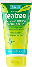 GESCHENK! Gesichtspeeling gegen Akne mit Teebaum - Beauty Formulas Tea Tree Facial Scrub  — Bild N1