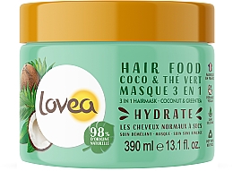 Düfte, Parfümerie und Kosmetik 3in1 Haarmaske Kokosnuss und grüner Tee - Lovea 3 in 1 Hair Mask Coconut & Green Tea