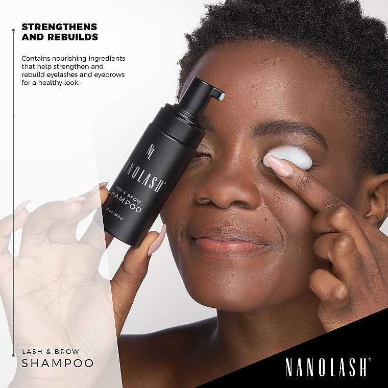 Wimpern- und Augenbrauenshampoo - Nanolash Lash & Brow Shampoo — Bild N4